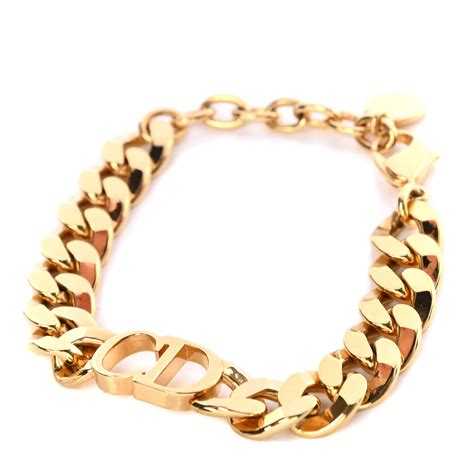 dior gold chain bracelet|christian Dior gold bracelet.